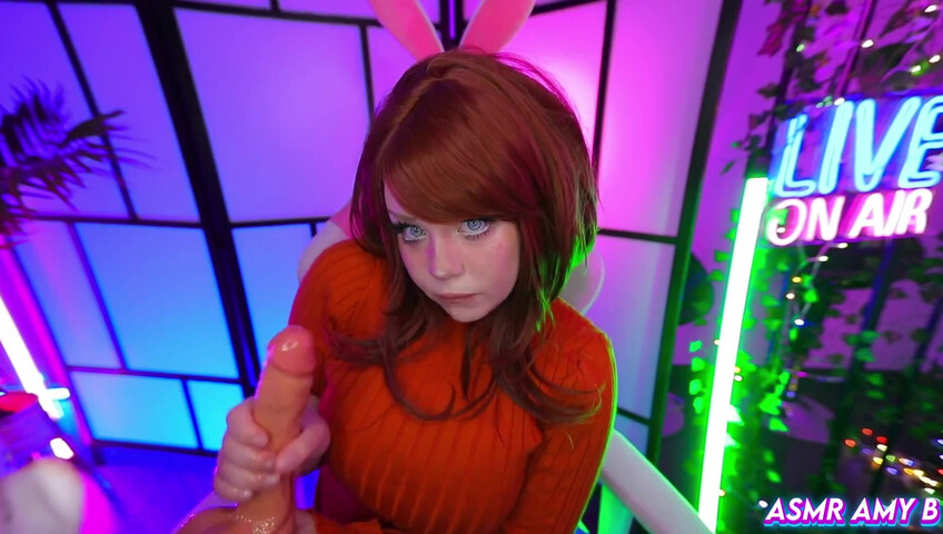 ASMR Amy B - Velma Cosplay | Huge Cock Fuck My Tittys