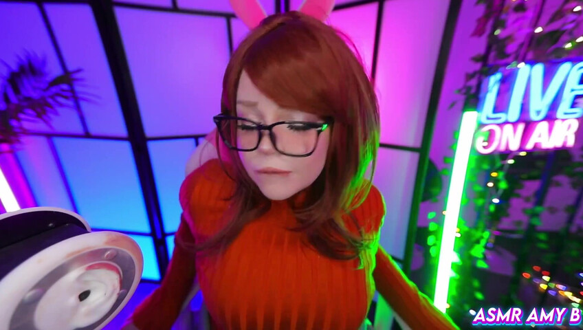 ASMR Amy B - Velma Cosplay | Huge Cock Fuck My Tittys