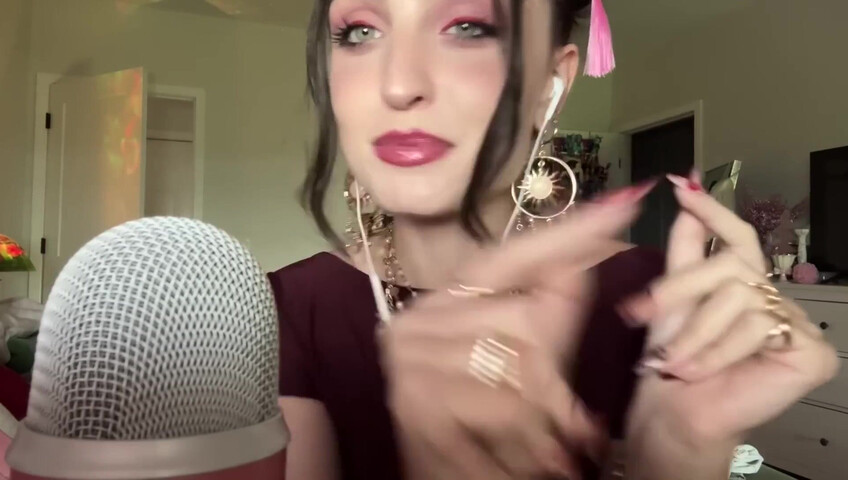 Beebee ASMR - Extra Gum Chewing, Wet Mouth Sounds, Inaudible Whispering, Hand Sounds