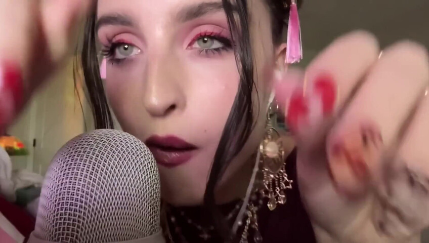 Beebee ASMR - Extra Gum Chewing, Wet Mouth Sounds, Inaudible Whispering, Hand Sounds