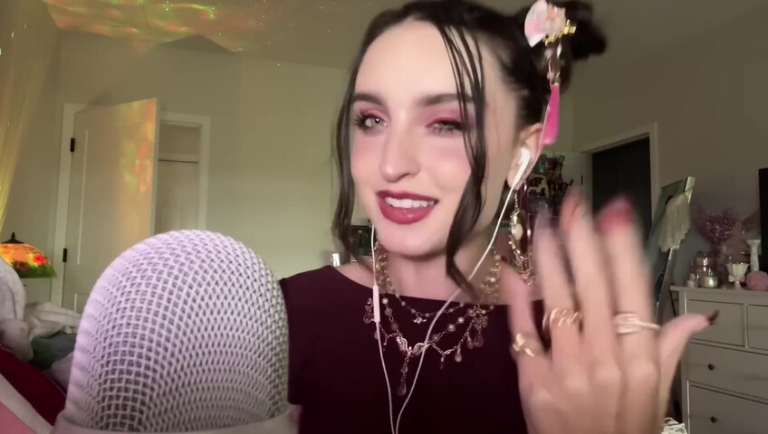 Beebee ASMR - Extra Gum Chewing, Wet Mouth Sounds, Inaudible Whispering, Hand Sounds