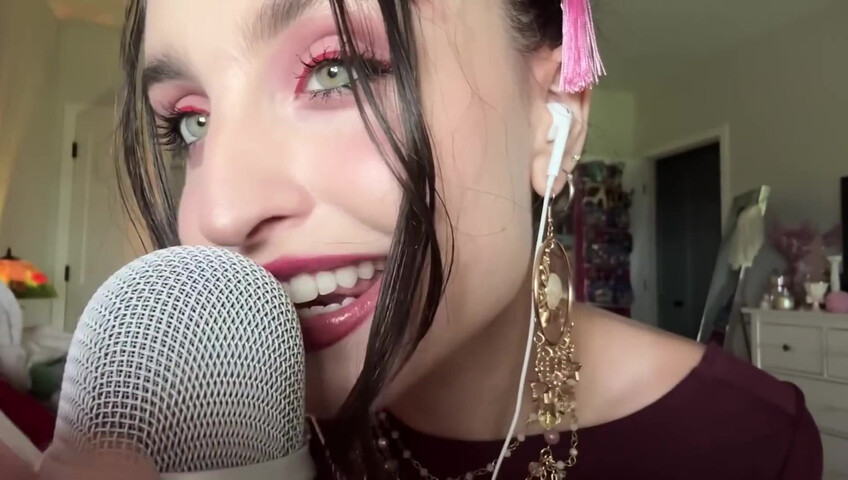 Beebee ASMR - Extra Gum Chewing, Wet Mouth Sounds, Inaudible Whispering, Hand Sounds