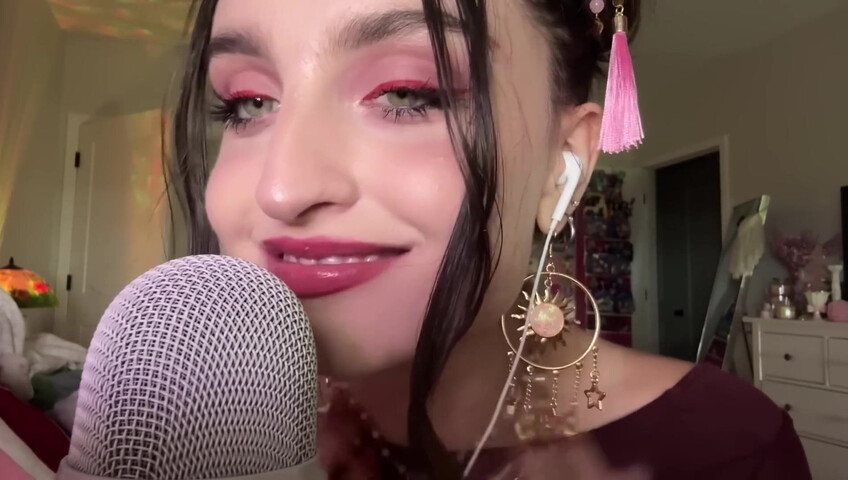 Beebee ASMR - Extra Gum Chewing, Wet Mouth Sounds, Inaudible Whispering, Hand Sounds