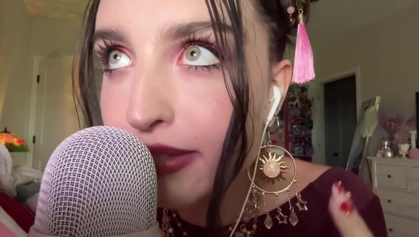 Beebee ASMR - Extra Gum Chewing, Wet Mouth Sounds, Inaudible Whispering, Hand Sounds