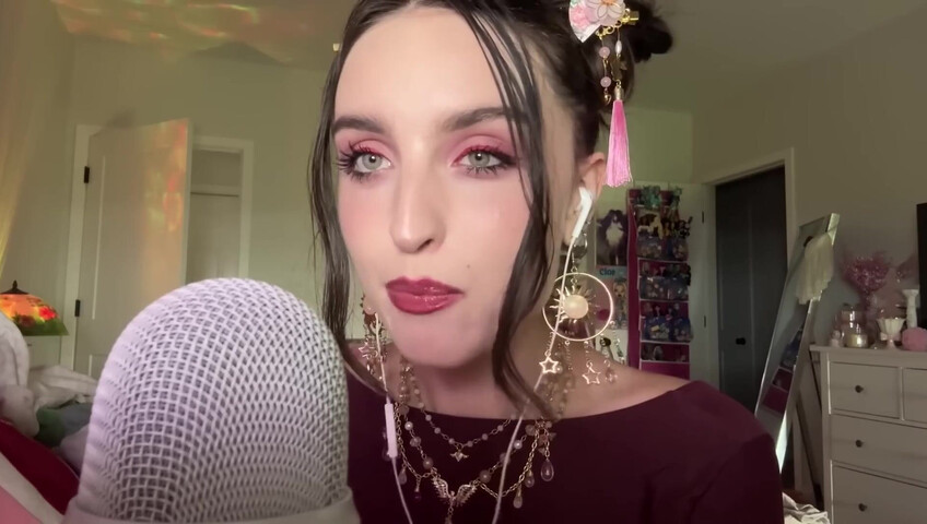 Beebee ASMR - Extra Gum Chewing, Wet Mouth Sounds, Inaudible Whispering, Hand Sounds