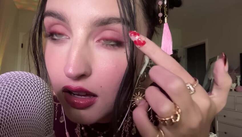 Beebee ASMR - Extra Gum Chewing, Wet Mouth Sounds, Inaudible Whispering, Hand Sounds