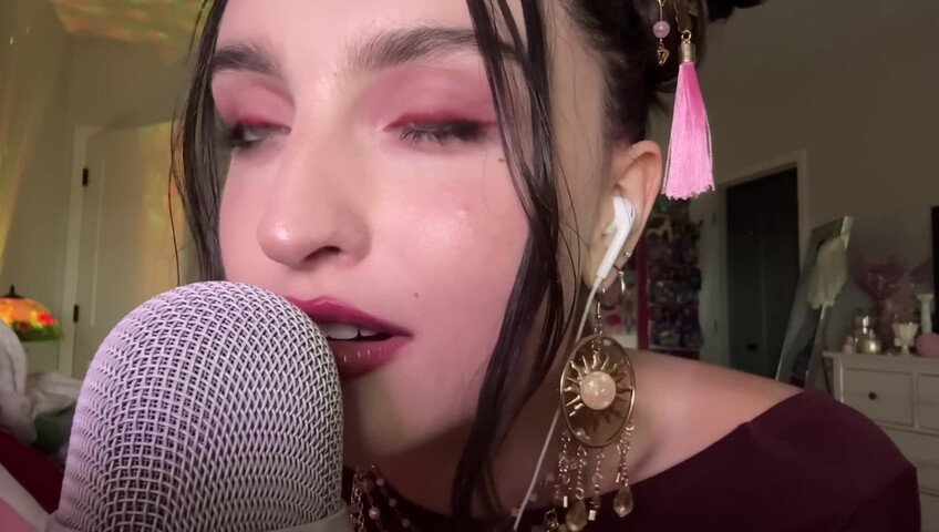 Beebee ASMR - Extra Gum Chewing, Wet Mouth Sounds, Inaudible Whispering, Hand Sounds