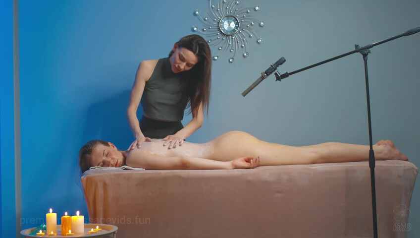 ASMR Massage - 18 Aug 2025 -Back & Buttocks - Massage With Cream By Adel