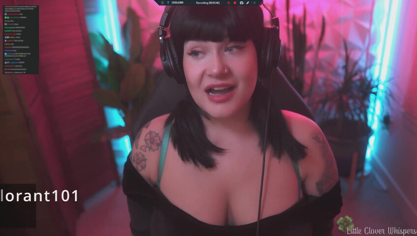 Little Clover Whispers - Streamer thot forgets to turn stream off before getting off