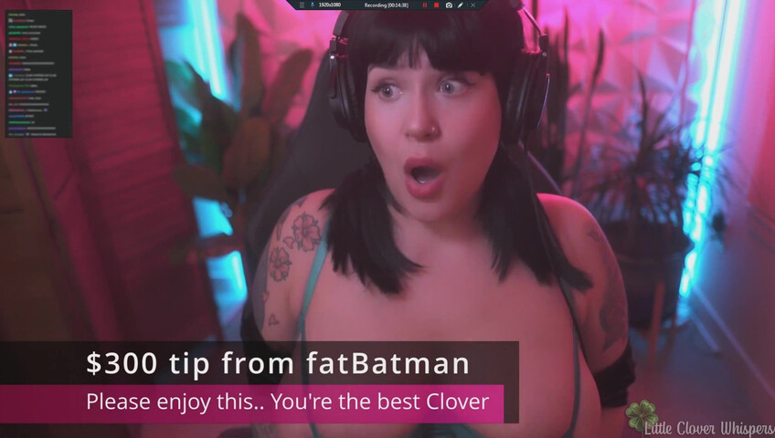 Little Clover Whispers - Streamer thot forgets to turn stream off before getting off