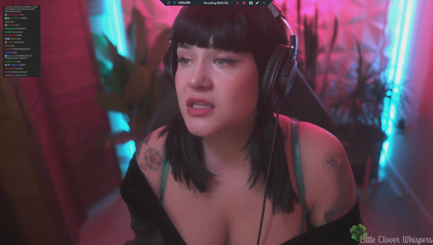 Little Clover Whispers - Streamer thot forgets to turn stream off before getting off