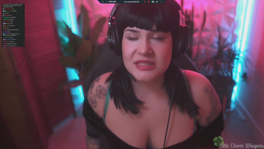 Little Clover Whispers - Streamer thot forgets to turn stream off before getting off