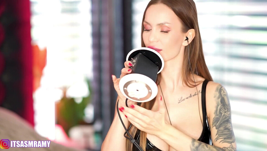 ASMR Amy - Naughty Licking Nibbling Wet Mouth Sounds