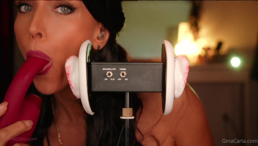 Gina Carla - 3Dio Licking- Up-Close & Sucking My Toy