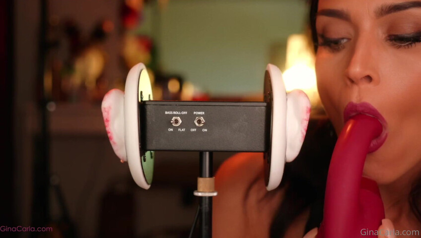 Gina Carla - 3Dio Licking- Up-Close & Sucking My Toy