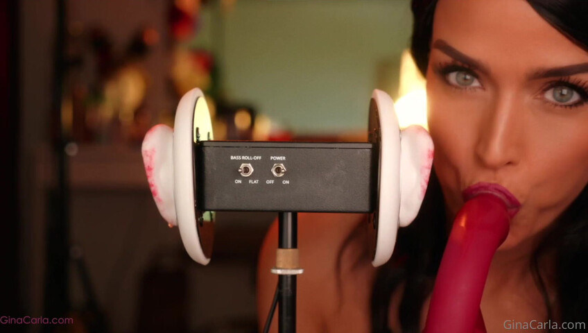 Gina Carla - 3Dio Licking- Up-Close & Sucking My Toy