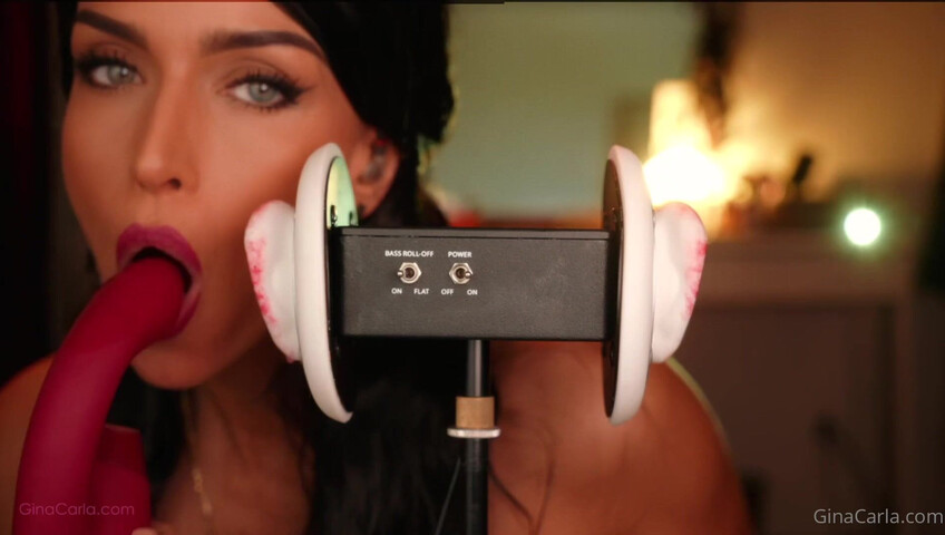 Gina Carla - 3Dio Licking- Up-Close & Sucking My Toy