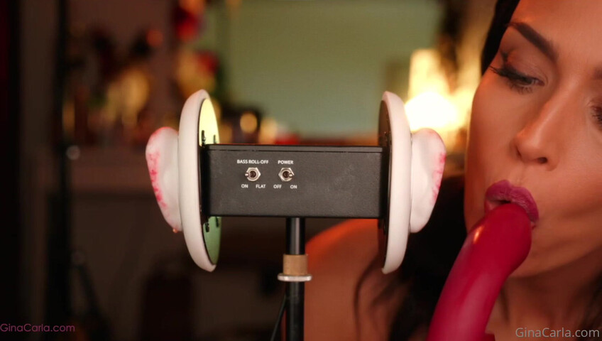 Gina Carla - 3Dio Licking- Up-Close & Sucking My Toy