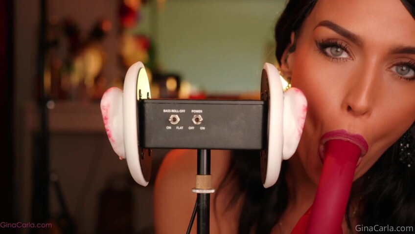 Gina Carla - 3Dio Licking- Up-Close & Sucking My Toy