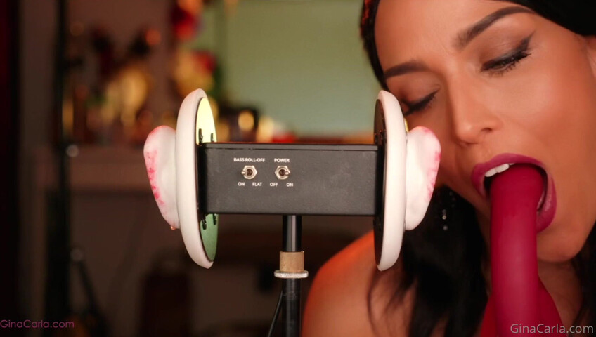 Gina Carla - 3Dio Licking- Up-Close & Sucking My Toy