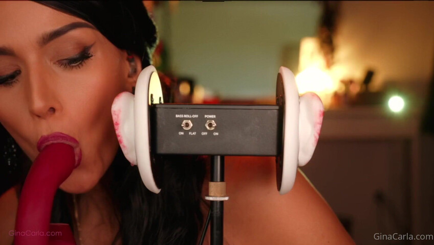 Gina Carla - 3Dio Licking- Up-Close & Sucking My Toy