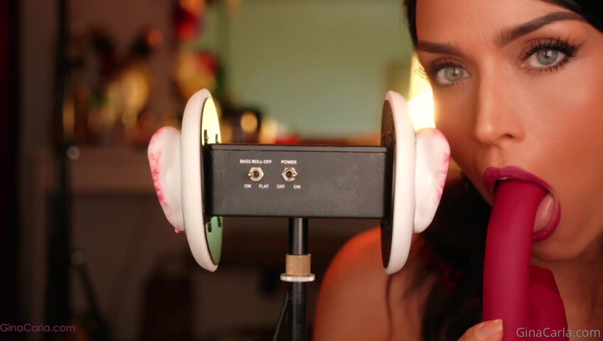 Gina Carla - 3Dio Licking- Up-Close & Sucking My Toy