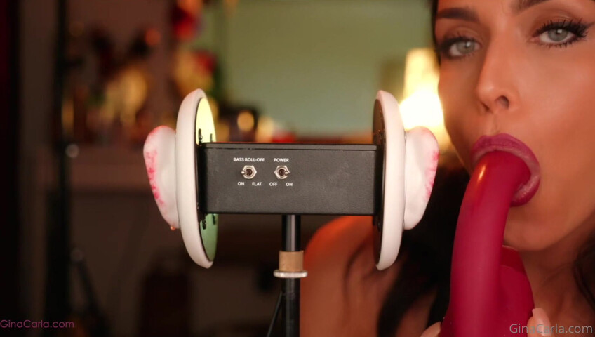 Gina Carla - 3Dio Licking- Up-Close & Sucking My Toy