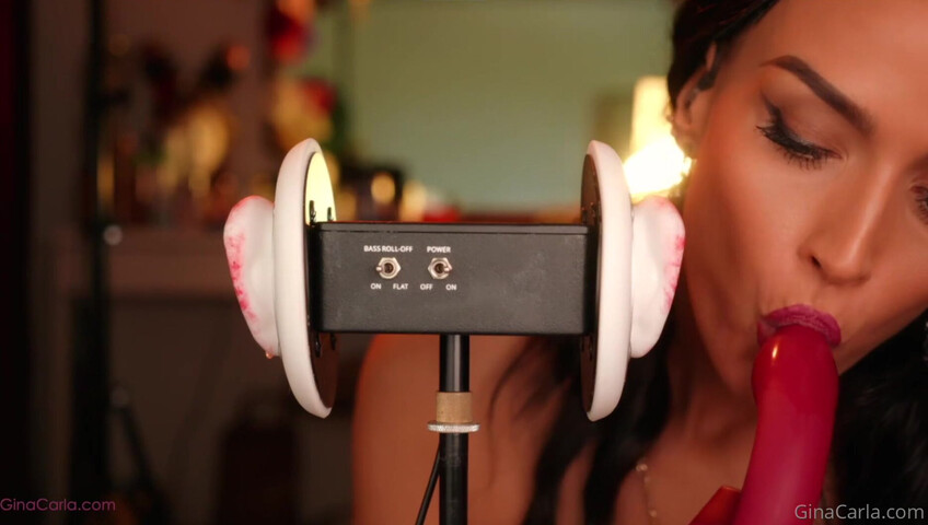 Gina Carla - 3Dio Licking- Up-Close & Sucking My Toy