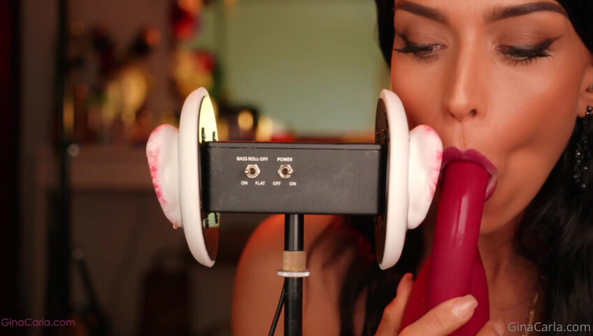 Gina Carla - 3Dio Licking- Up-Close & Sucking My Toy