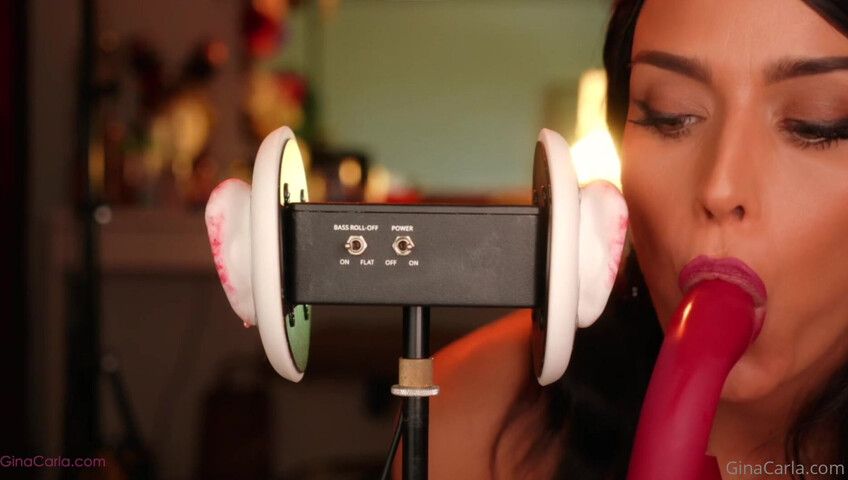 Gina Carla - 3Dio Licking- Up-Close & Sucking My Toy