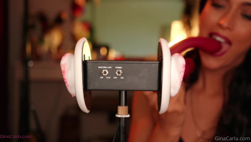 Gina Carla - 3Dio Licking- Up-Close & Sucking My Toy