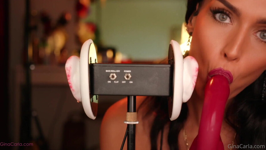 Gina Carla - 3Dio Licking- Up-Close & Sucking My Toy