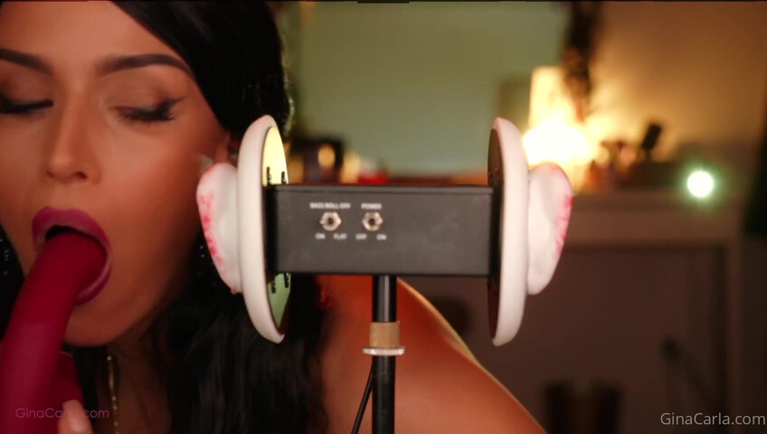 Gina Carla - 3Dio Licking- Up-Close & Sucking My Toy