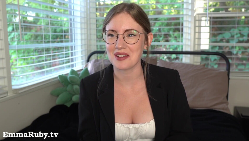 Emma Ruby - 12 November 2025 - Your Sexy Boss Makes You Cum During Virtual Meeting