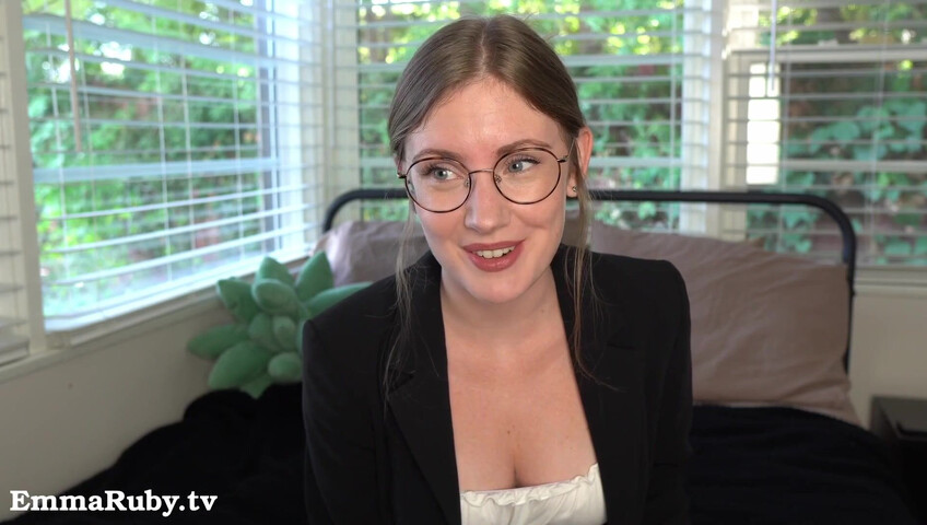 Emma Ruby - 12 November 2025 - Your Sexy Boss Makes You Cum During Virtual Meeting