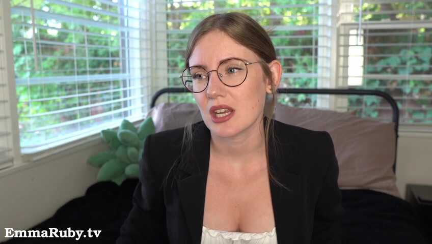 Emma Ruby - 12 November 2025 - Your Sexy Boss Makes You Cum During Virtual Meeting