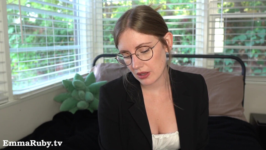 Emma Ruby - 12 November 2025 - Your Sexy Boss Makes You Cum During Virtual Meeting