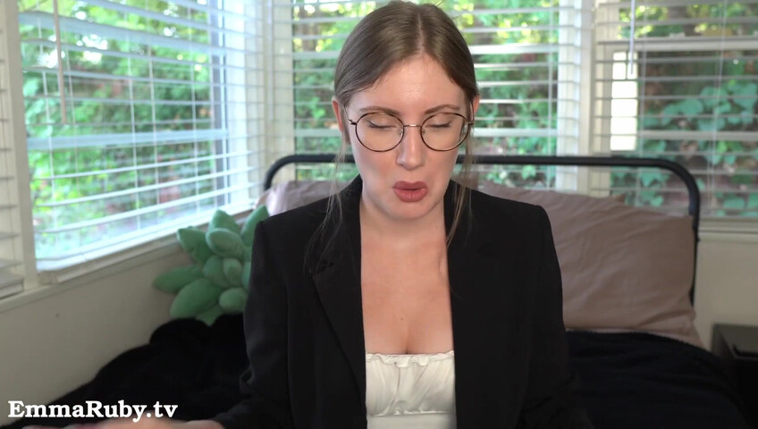 Emma Ruby - 12 November 2025 - Your Sexy Boss Makes You Cum During Virtual Meeting
