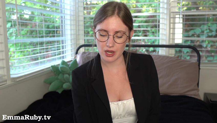 Emma Ruby - 12 November 2025 - Your Sexy Boss Makes You Cum During Virtual Meeting