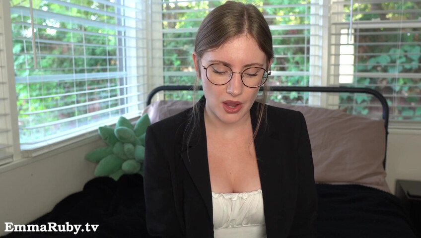 Emma Ruby - 12 November 2025 - Your Sexy Boss Makes You Cum During Virtual Meeting