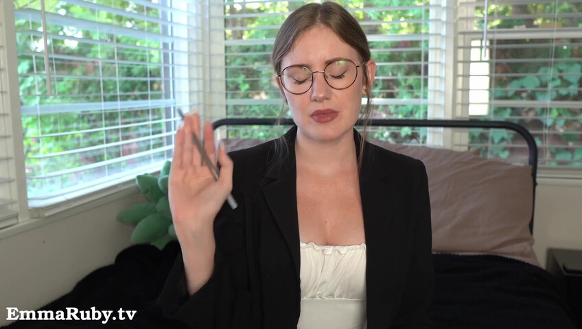 Emma Ruby - 12 November 2025 - Your Sexy Boss Makes You Cum During Virtual Meeting