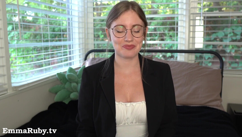 Emma Ruby - 12 November 2025 - Your Sexy Boss Makes You Cum During Virtual Meeting