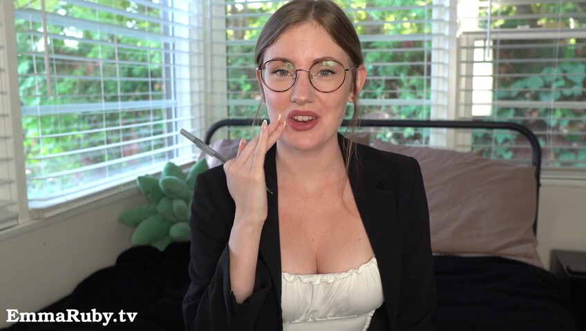 Emma Ruby - 12 November 2025 - Your Sexy Boss Makes You Cum During Virtual Meeting