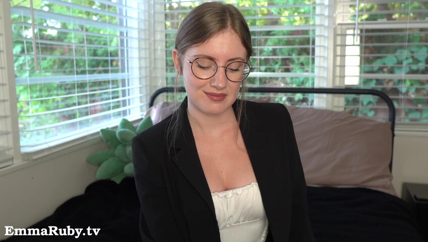 Emma Ruby - 12 November 2025 - Your Sexy Boss Makes You Cum During Virtual Meeting