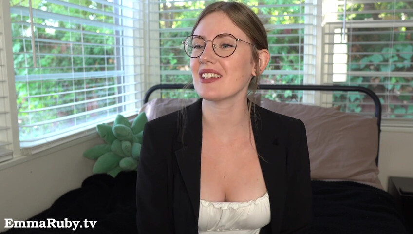 Emma Ruby - 12 November 2025 - Your Sexy Boss Makes You Cum During Virtual Meeting