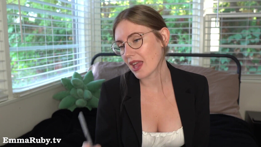 Emma Ruby - 12 November 2025 - Your Sexy Boss Makes You Cum During Virtual Meeting