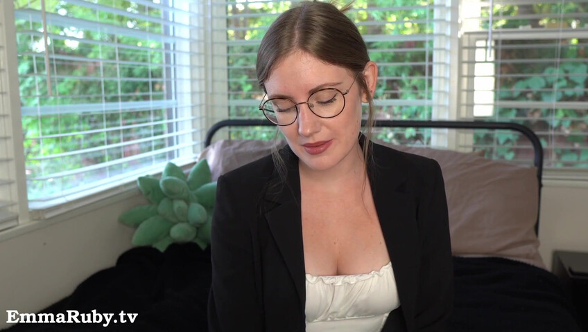Emma Ruby - 12 November 2025 - Your Sexy Boss Makes You Cum During Virtual Meeting