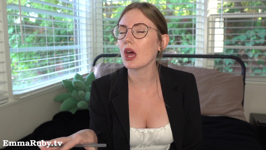 Emma Ruby - 12 November 2025 - Your Sexy Boss Makes You Cum During Virtual Meeting