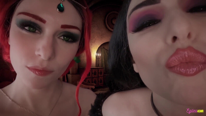 Egilea ASMR - The Witcher- Ciri and Yennefer kisses