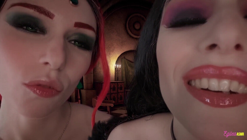 Egilea ASMR - The Witcher- Ciri and Yennefer kisses